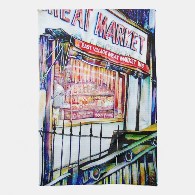 The East Village's Garden of Wisdom Kitchen Towel (Vertical)