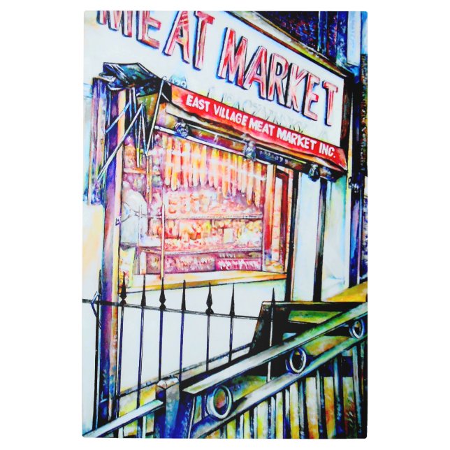 The East Village's Garden of Wisdom Metal Print (Front)