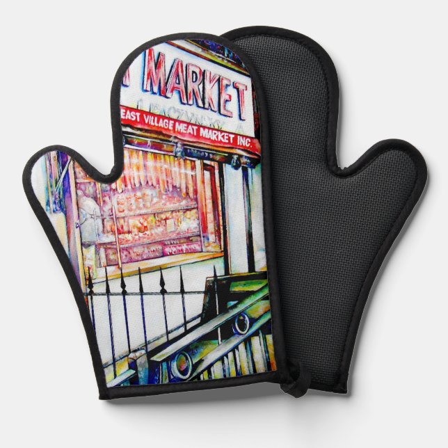 The East Village's Garden of Wisdom  Oven Mitt (Front/Back)