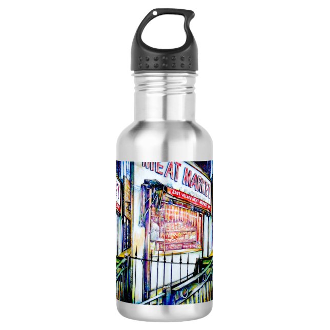 The East Village's Garden of Wisdom Stainless Steel Water Bottle (Front)