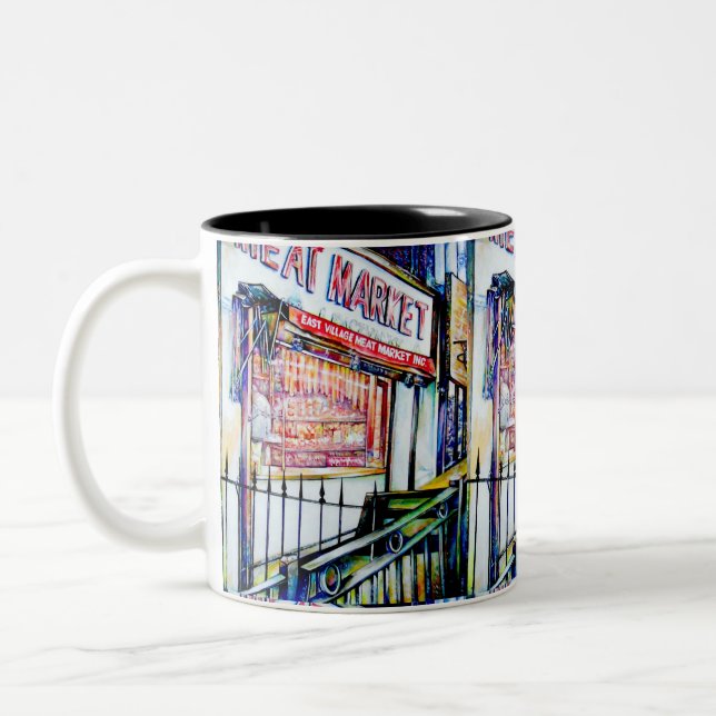 The East Village's Garden of Wisdom Two-Tone Coffee Mug (Left)