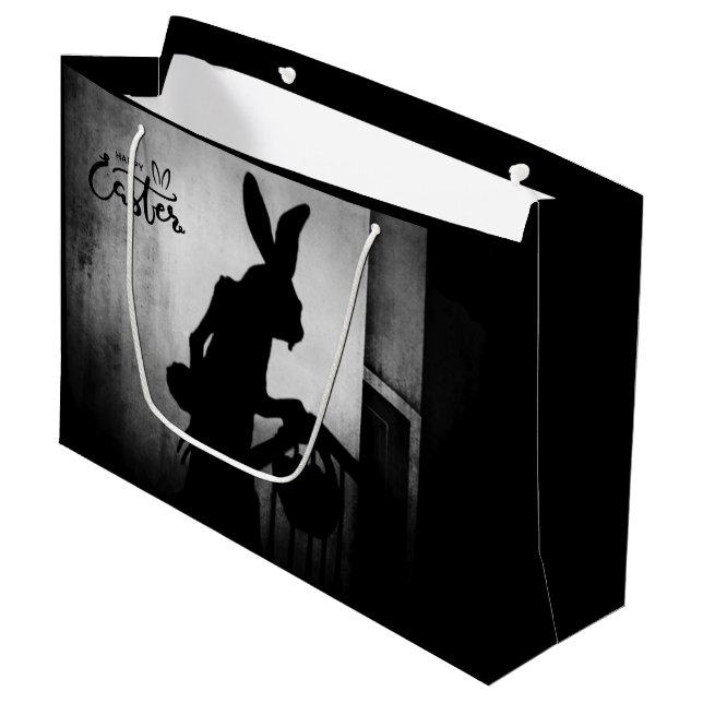 The Easter Bunny is Coming Large Gift Bag (Front Angled)