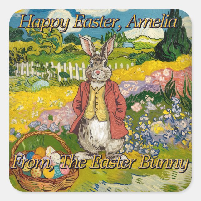 The Easter Bunny Sticker (Front)
