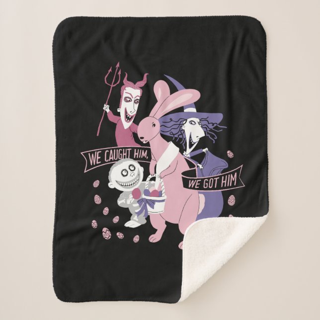 The Easter Bunny | We Got Him Sherpa Blanket (Front)