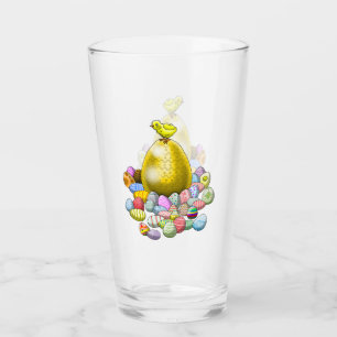 The Easter Chick and the Golden Easter Egg Glass