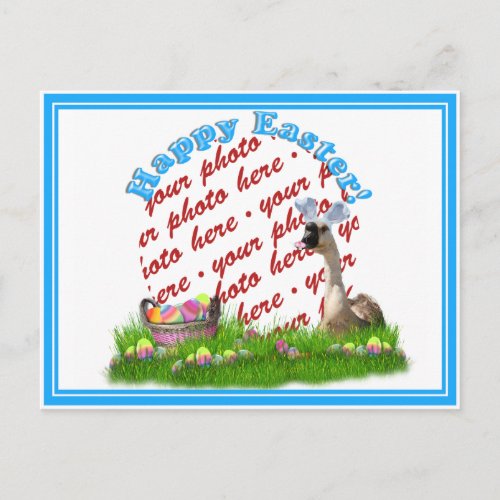 The Easter Goose Photo Frame Holiday Postcard