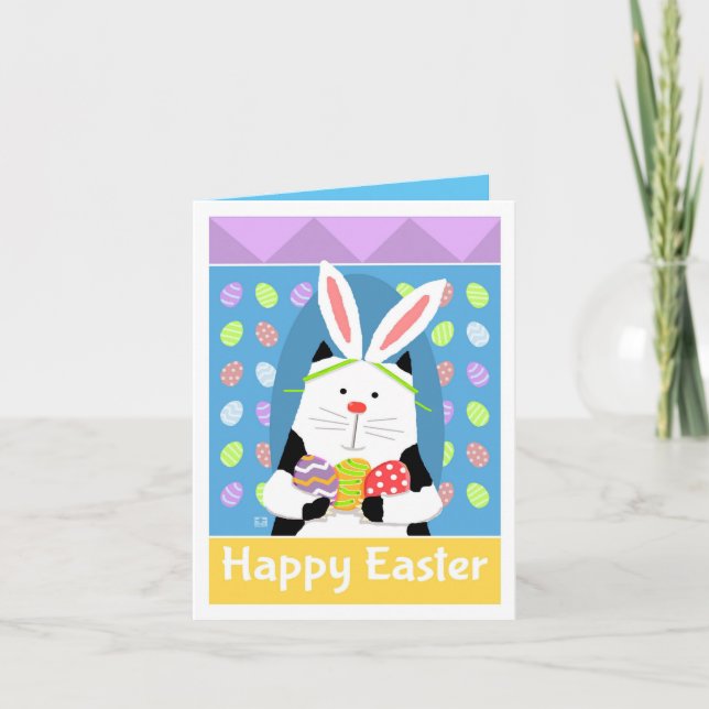 The Easter Kitty Bunny! Card (Front)