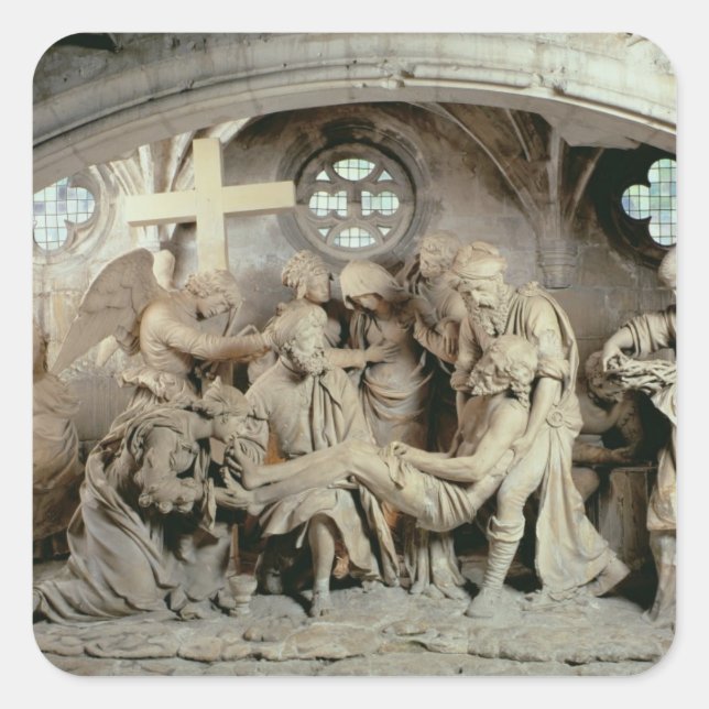 The Easter Sepulchre, 1554-64 (stone) Square Sticker (Front)