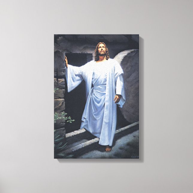 The Easter Story Wrapped Canvas Print (Front)