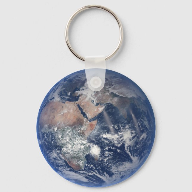 The Eastern Hemisphere On Planet Earth. Keychain (Front)