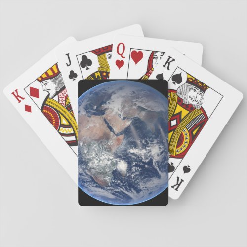 The Eastern Hemisphere On Planet Earth Poker Cards