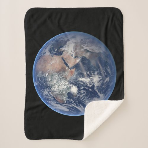 The Eastern Hemisphere On Planet Earth Sherpa Blanket
