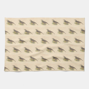 The Eastern Meadowlark (Sturnella magna) NY Birds Kitchen Towel