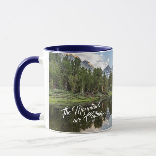 The Eastern Sierra Mountains are Calling - Blue Mug (Left)