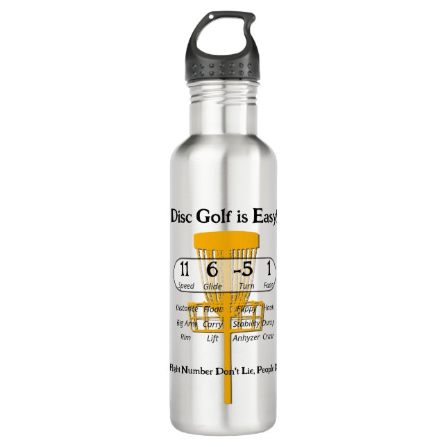 The Easy Game Stainless Steel Water Bottle (Front)