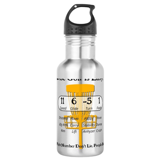 The Easy Game Stainless Steel Water Bottle (Front)