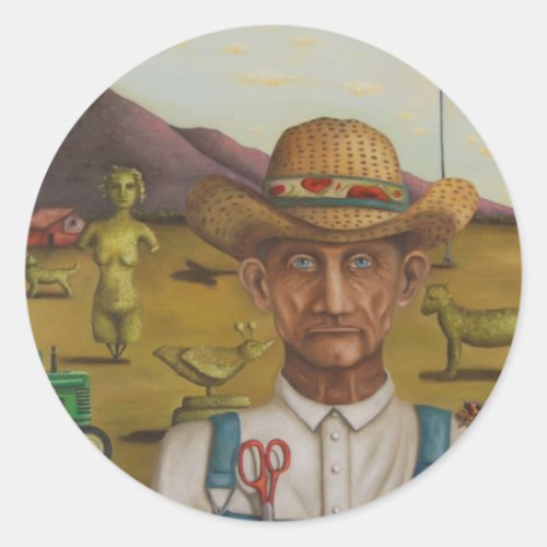 The Eccentric Farmer Classic Round Sticker