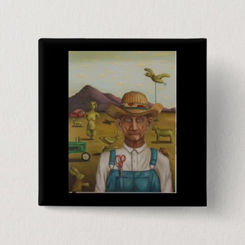 The Eccentric Farmer Pinback Button