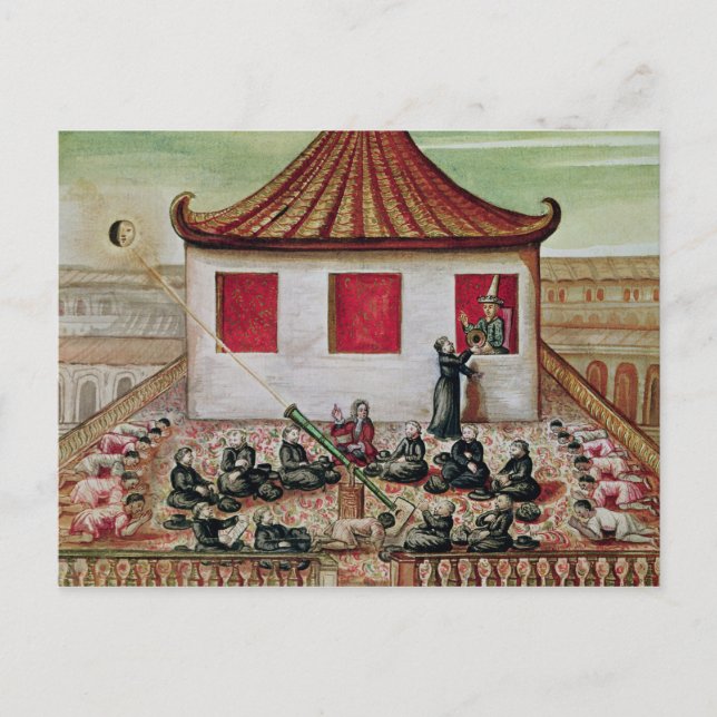 The Eclipse of the Sun in Siam in 1688 Postcard (Front)