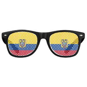 The Ecuadorian tricolour Flag of Ecuador Retro Sunglasses