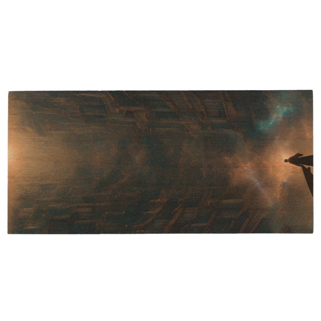 The Edificant Library Wood Flash Drive (Back)