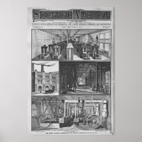 The Edison Electric Illuminating Cos Station Poster