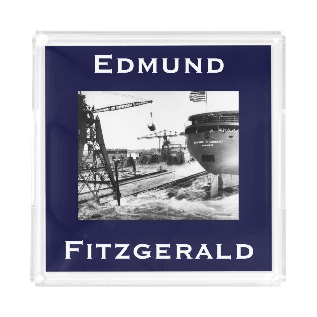 The Edmund Fitzgerald Acrylic Tray (Front)