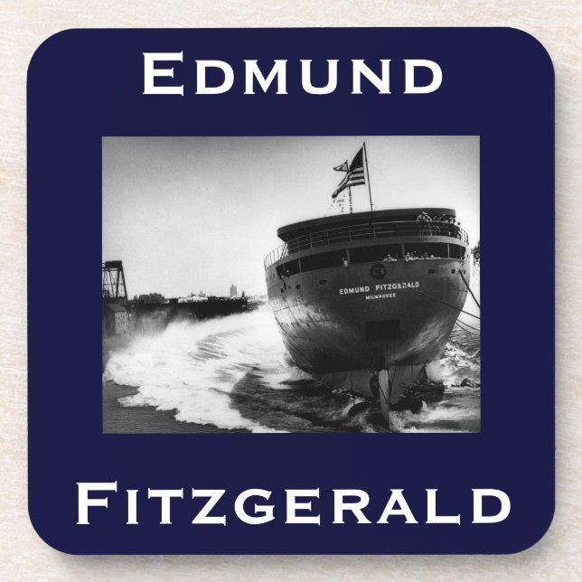 The Edmund Fitzgerald Beverage Coaster (Front)
