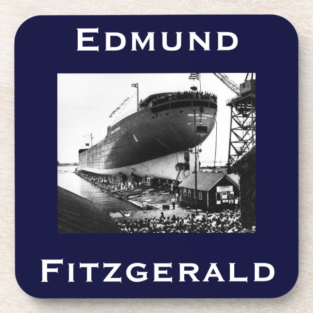 The Edmund Fitzgerald Beverage Coaster (Front)