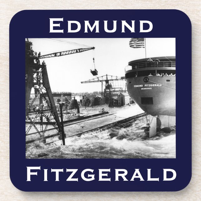 The Edmund Fitzgerald Beverage Coaster (Front)