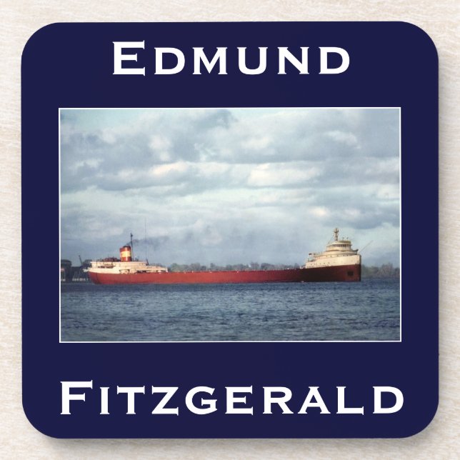 The Edmund Fitzgerald Beverage Coaster (Front)