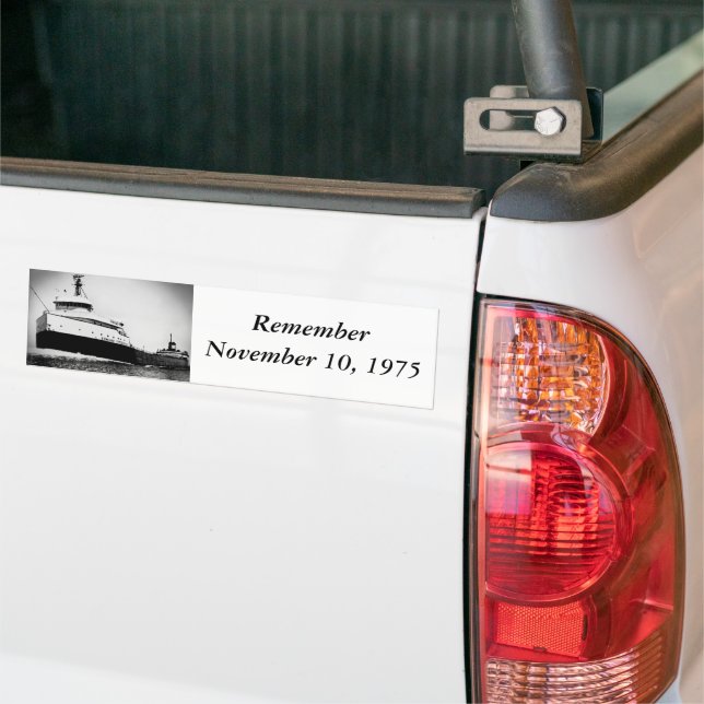 The Edmund Fitzgerald Bumper Sticker (On Truck)