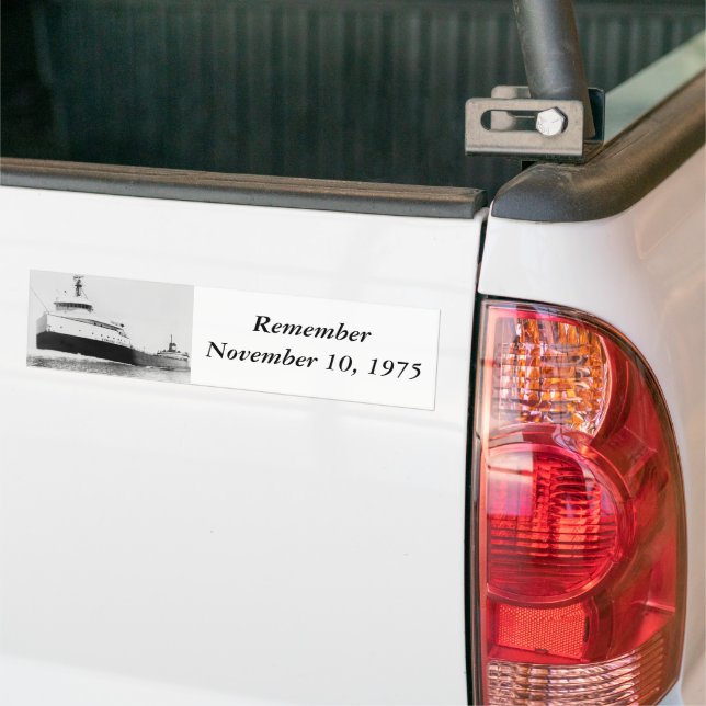 The Edmund Fitzgerald Bumper Sticker (On Truck)
