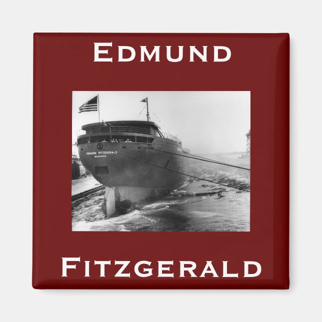 The Edmund Fitzgerald  Magnet (Front)