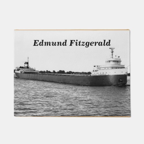 The Edmund Fitzgerald Mighty Fitz to Customize Doormat