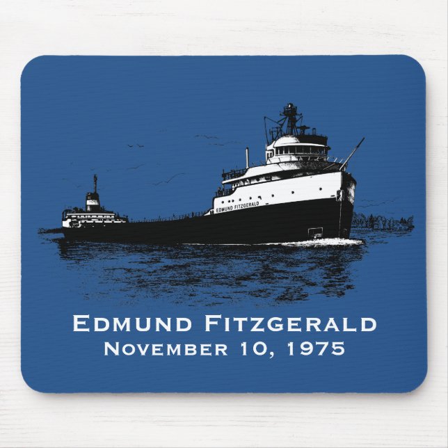 The Edmund Fitzgerald Mouse Pad (Front)