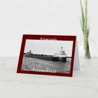 The Edmund Fitzgerald on the St. Clair River (B&W)