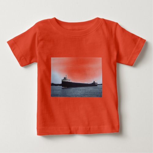 The Edmund Fitzgerald on the St Clair River Baby T_Shirt