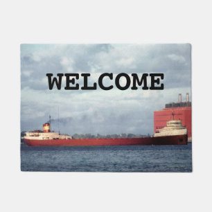 The Edmund Fitzgerald on the St. Clair River Doormat