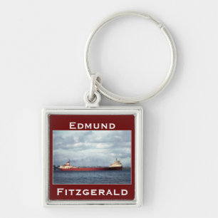 The Edmund Fitzgerald on the St. Clair River Keychain