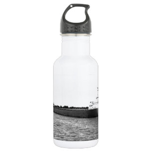 The Edmund Fitzgerald on the St. Clair River Stainless Steel Water Bottle