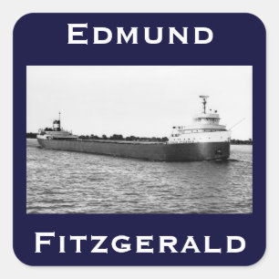 The Edmund Fitzgerald Square Sticker