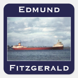 The Edmund Fitzgerald Square Sticker