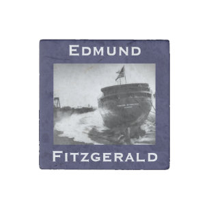 The Edmund Fitzgerald Stone Magnet
