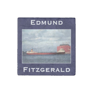 The Edmund Fitzgerald Stone Magnet