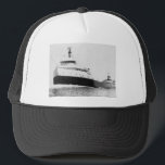The Edmund Fitzgerald Vintage Great Lakes Ship Trucker Hat<br><div class="desc">On November 10th,  1975,  the Edmund Fitzgerald wrecked in Lake Superior. All lives were lost.</div>