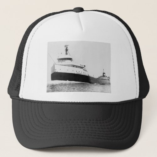The Edmund Fitzgerald Vintage Great Lakes Ship Trucker Hat