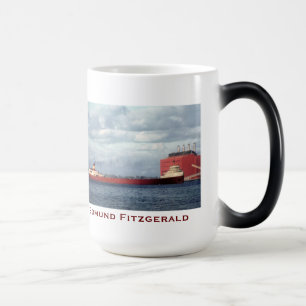 The Edmund Fitzgerald with Crew Names Color Morph Mug