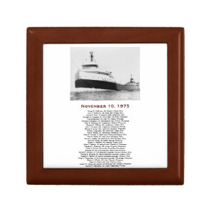 The Edmund Fitzgerald with Crew Names Gift Box
