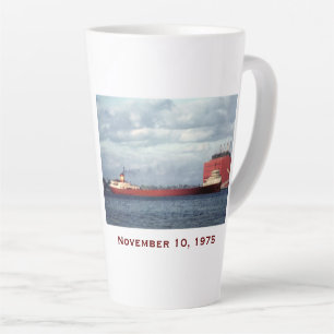 The Edmund Fitzgerald with Crew Names Latte Mug